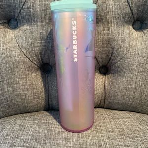 Starbucks New 2022 Mermaid Iridescent Siren Soft Frosted Insulated Tumbler Cup
